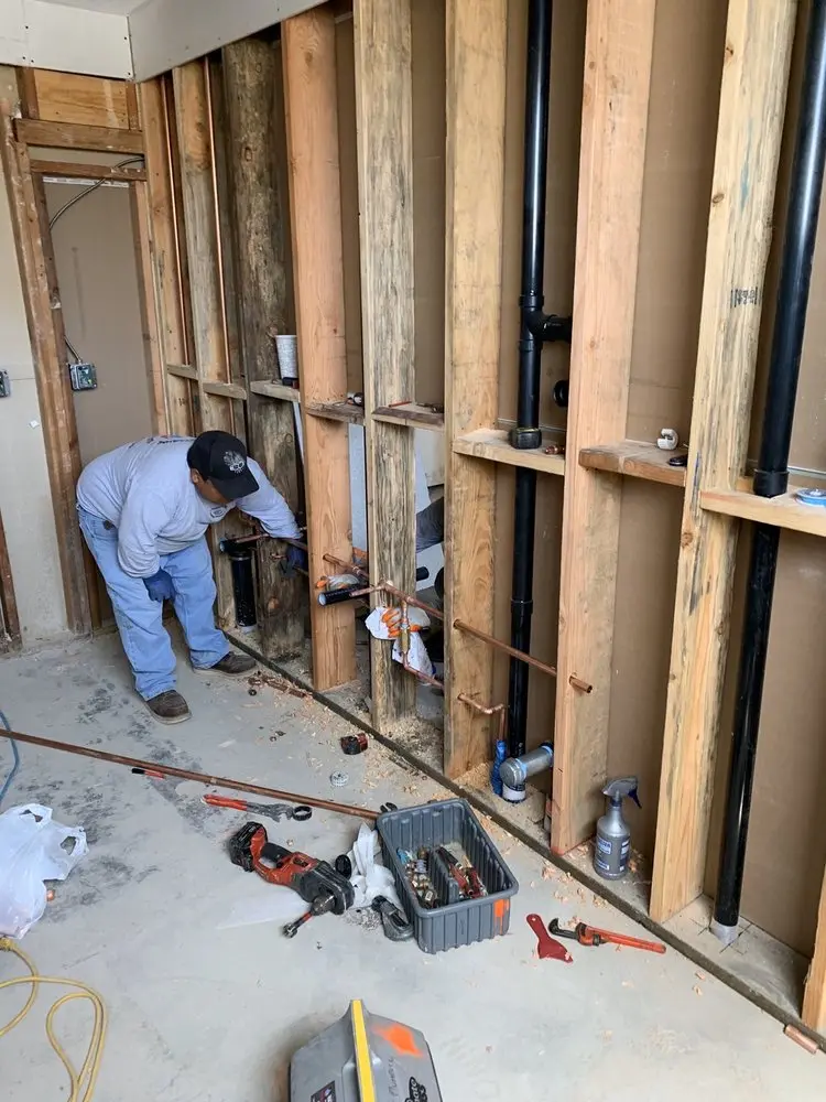 Commercial rough-in plumbing for Gas Line Repair in Hazeltine